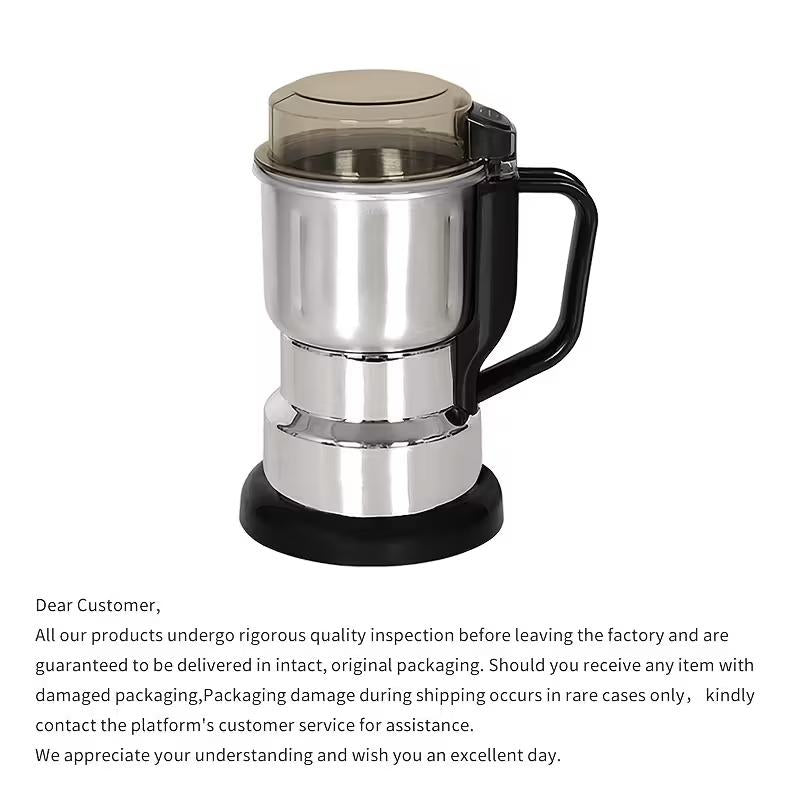 Multi-Functional Electric Grinder, High-Power Coffee Grinder, Multi-Functional Food-Grade Fast Electric Coffee and Grain Grinder, Gift-Grade Espresso Machine, Suitable for Fresh Brewing, Perfect for Coffee and Whole Grain Lovers.