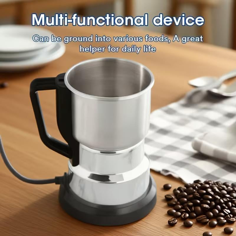 Multi-Functional Electric Grinder, High-Power Coffee Grinder, Multi-Functional Food-Grade Fast Electric Coffee and Grain Grinder, Gift-Grade Espresso Machine, Suitable for Fresh Brewing, Perfect for Coffee and Whole Grain Lovers.