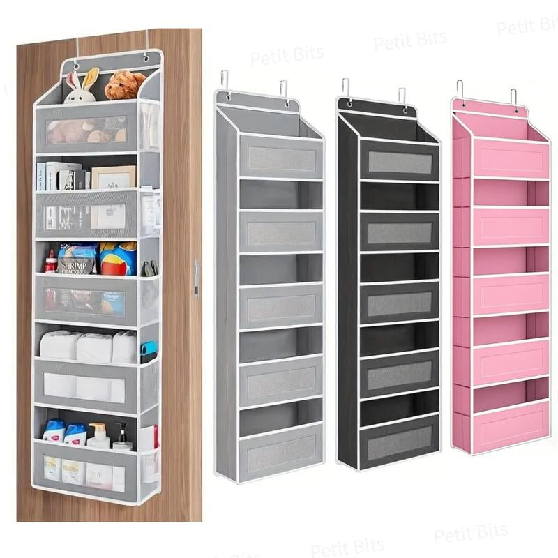 5-Tier Heavy-Duty Hanging Organizer-10 Large Pockets 44Lb Anti-Tilt-Bedroom Bathroom Dorm Storage-Black Friday Deal Christmas Gift-Home Storage Accessories