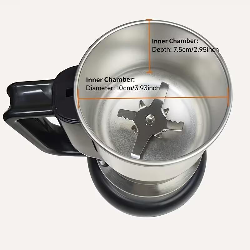 Multi-Functional Electric Grinder, High-Power Coffee Grinder, Multi-Functional Food-Grade Fast Electric Coffee and Grain Grinder, Gift-Grade Espresso Machine, Suitable for Fresh Brewing, Perfect for Coffee and Whole Grain Lovers.