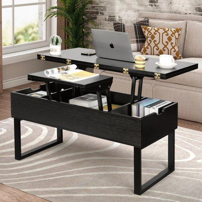VOWNER Modern Lift Top Coffee Table 3 in 1 Multi-Function for Living Room Coffetable